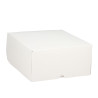Caja tarta y roscón blanca con apertura frontal (26x26x10 cm)