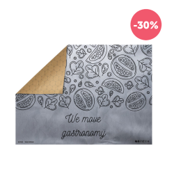 Papel aluminio antigrasa para plancha silver kraft 31x42cm