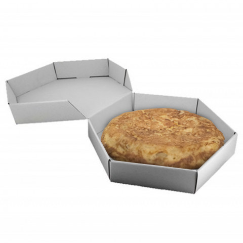 CAJAS DE CARTON BLANCAS PARA TORTILLA GRANDE 26CM