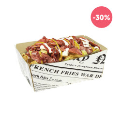 BANDEJAS DE PAPELÃO VINTAGE PARA FRITAS 850CC