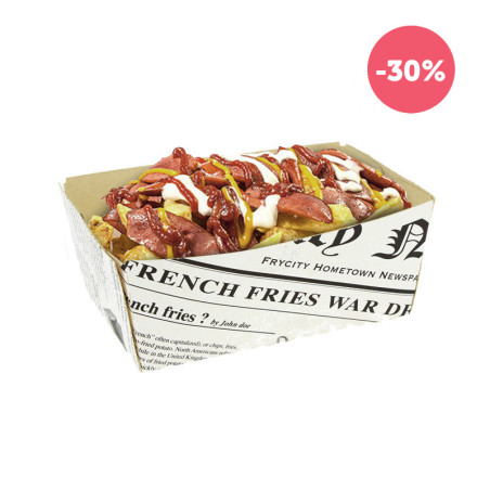 BARQUETAS DE CARTON VINTAGE PARA FRITOS 850CC