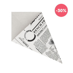 GRANDE JORNAL ABERTO CONE DE PAPEL DE CARTÃO