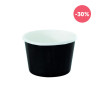 Tarrina de helado cartón negro (60ml)