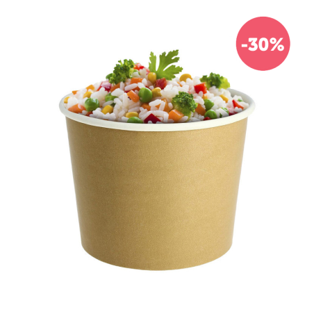 TAÇAS DE SALADA EM CARTONAGEM DECO KRAFT 600CC