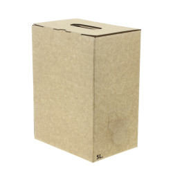 Caja kraft catering para bolsa termolaminada con grifo 5 litros