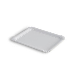 Bandeja de cartón blanco pastelería (12x19 cm)