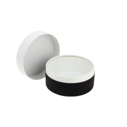 Molde de cartón blanco y negro para tarta de queso (12,6Ø x 5,7cm)