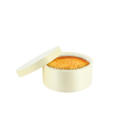 Molde de madera para tarta de queso con papel de horno (10,5Ø x 4,2cm)