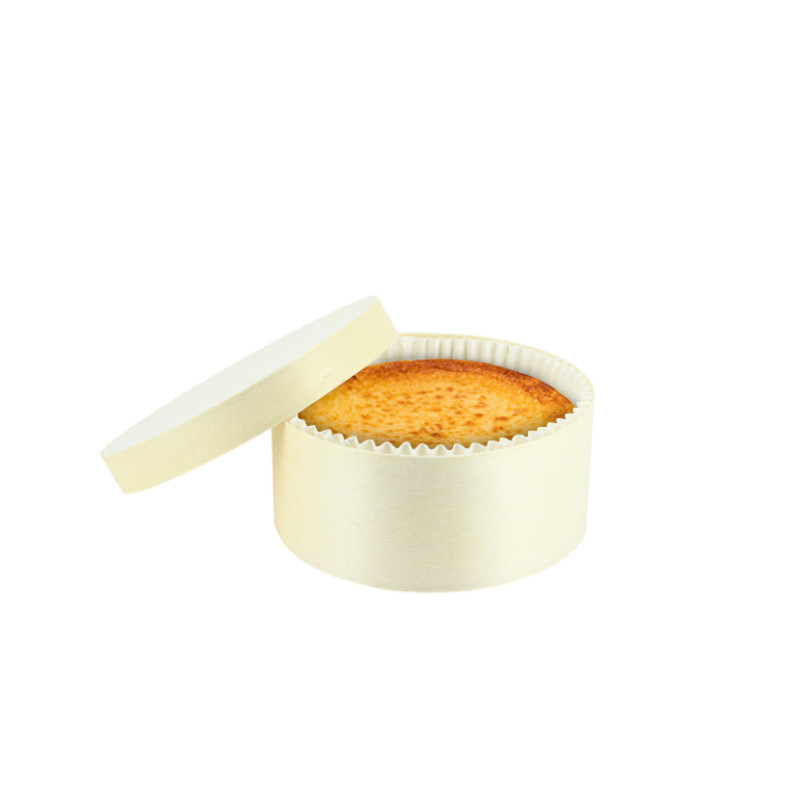 Forma de madeira para cheesecake com papel manteiga (10,5Ø x 4,2cm)