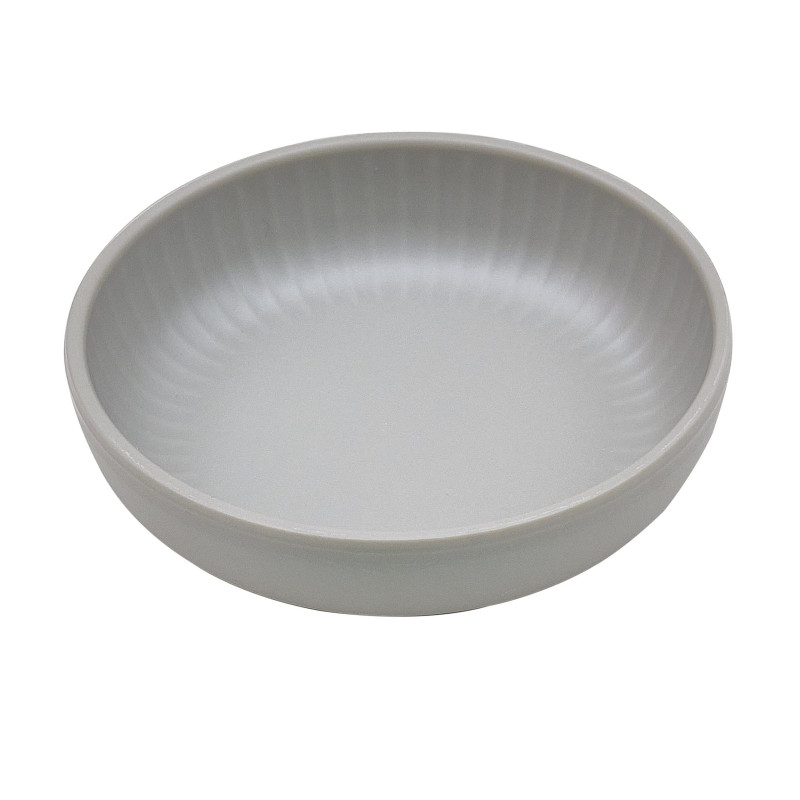 Tigela de melamina reutilizável aqua cinza 12Øx3cm