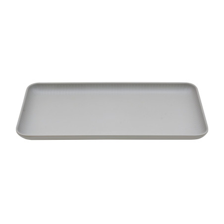 Plato de melamina aqua grey 32.5x17.6x6.1cm