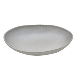 Ensaladera de melamina reutilizable aqua grey 26.5x19.6x5cm