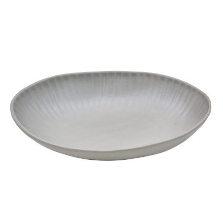 Saladeira de melamina reutilizável aqua grey 26.5x19.6x5cm