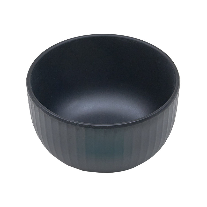 Bol de melamina reutilizable aqua black 11.5Øx6.45cm