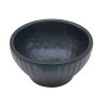 Bol de melamina reutilizable aqua black 8Øx4cm