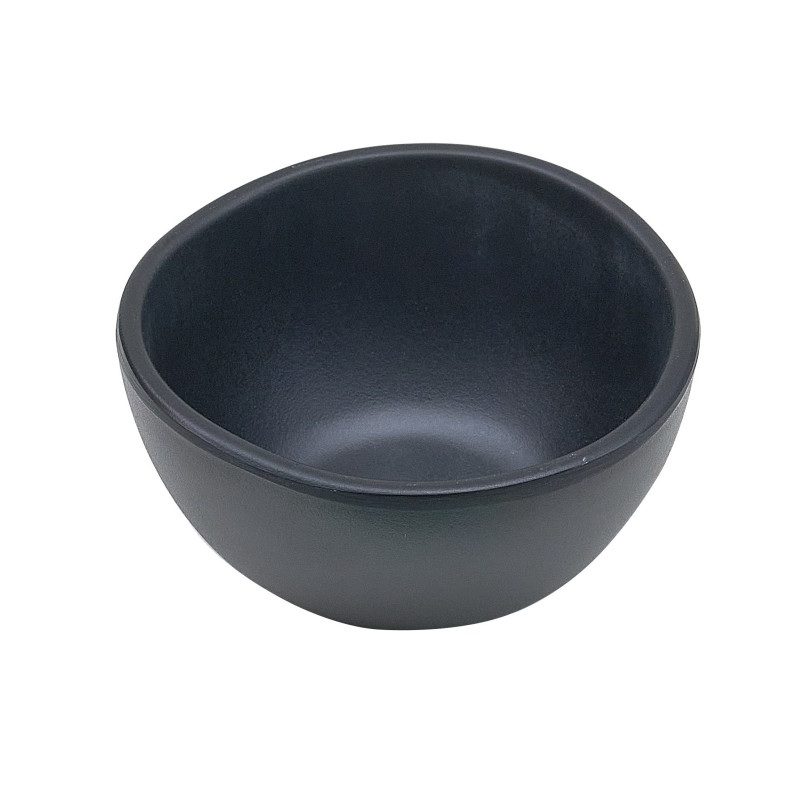Tigela de melamina reutilizável aqua preta 7.8Øx4cm