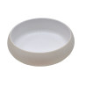Tigela de melamina reutilizável michelin areia/branca 19.2Øx5.5cm