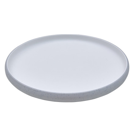 Prato de melamina reutilizável michelin cinza/branco 27Øx2.5cm