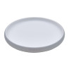 Plato de melamina reutilizable michelin grey/white 22Øx2.5cm