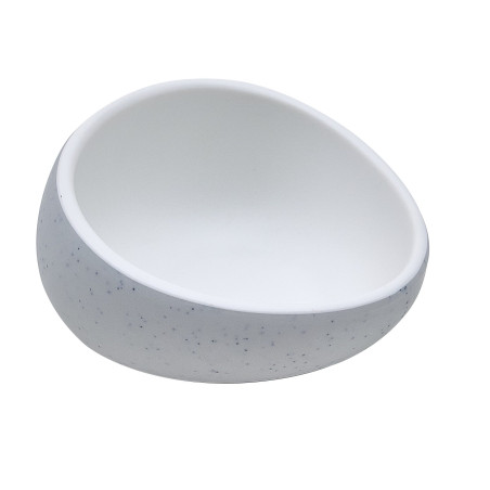 Tigela de melamina reutilizável Michelin cinza/branca 9.24Øx5cm