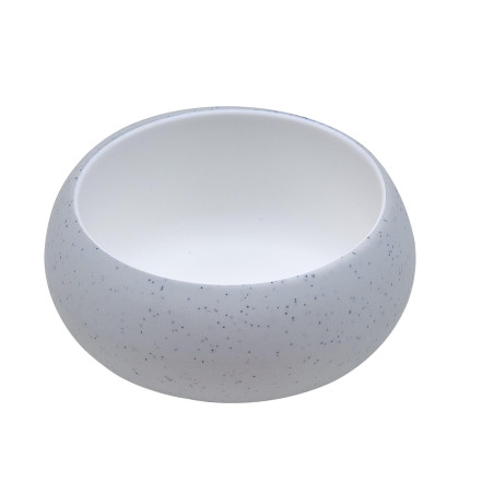 Tigela de melamina reutilizável michelin cinza/branco 11.9Øx5.5cm