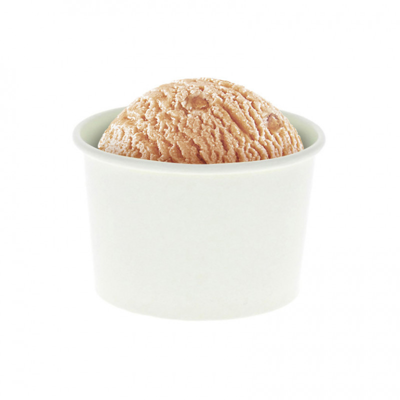 Vaschette gelato bianco 120ml (4Oz) Vaschette gelato bianco 120ml (4Oz)