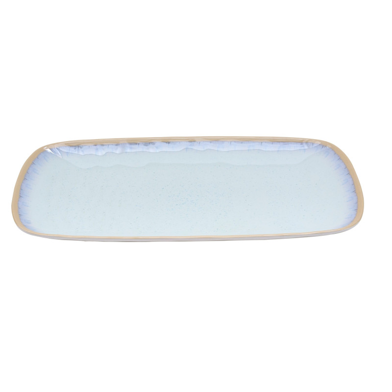 Plato de melamina reutilizable halo brillo 35x19.5cm