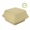 Caixas de hambúrguer em fibra Kraft (15x15x8cm) | PointQpackName