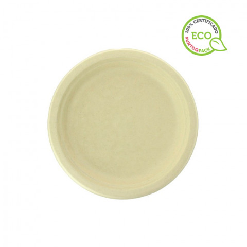 Pratos cana-de-açúcar natural 18Ø