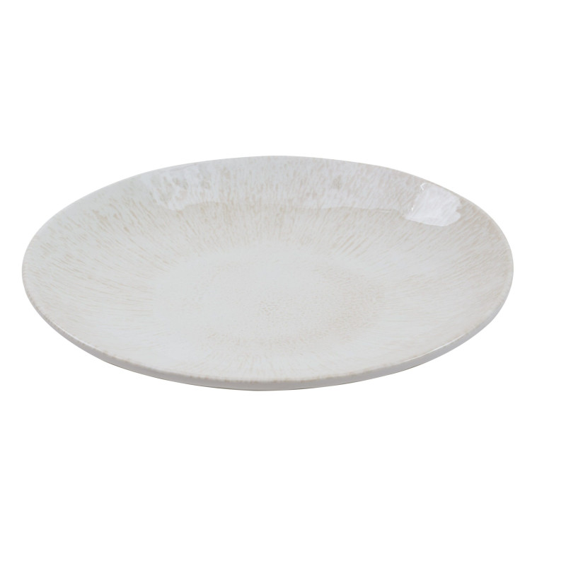 Plato de melamina reutilizable aurora brillo 27.9Øx4.8cm