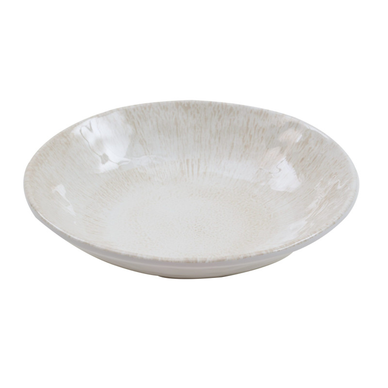 Plato de melamina reutilizable aurora brillo 17.7Øx4.4cm