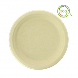 Natural sugar cane plates (23Ø)