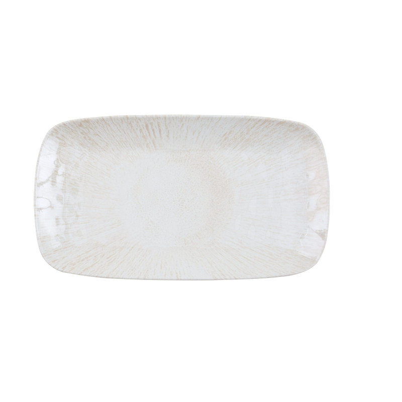 Plato de melamina reutilizable aurora brillo 35x19.5cm