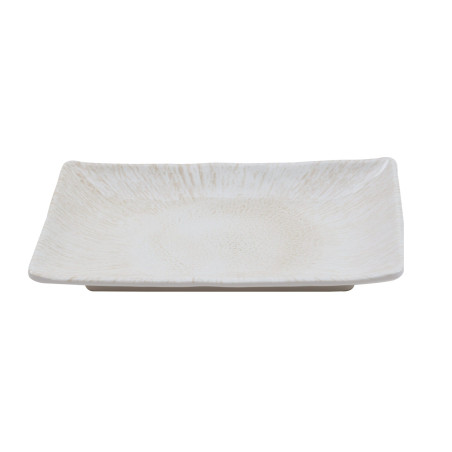 Prato de melamina reutilizável aurora brilho 25.2x17.2x3.6cm