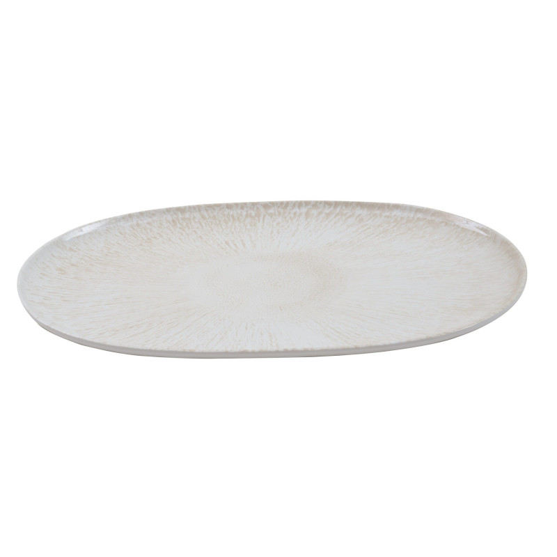 Plato de melamina reutilizable aurora brillo 40x30cm