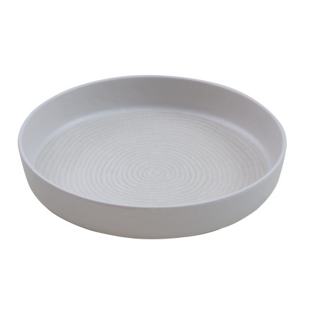 Prato de melamina reutilizável batik 20.4Øx4.3cm