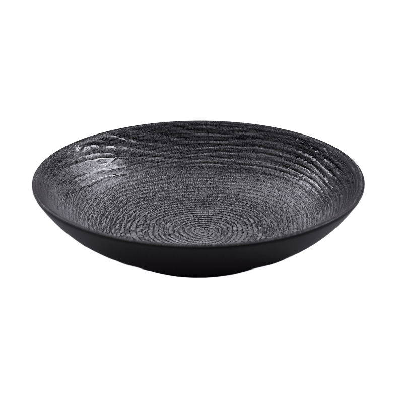 Tigela de melamina reutilizável linhas 23Øx5cm