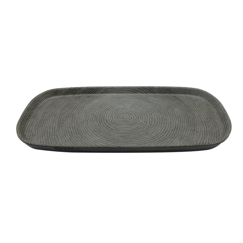 Bandeja de melamina reutilizable lines 36.9x18x2.3cm