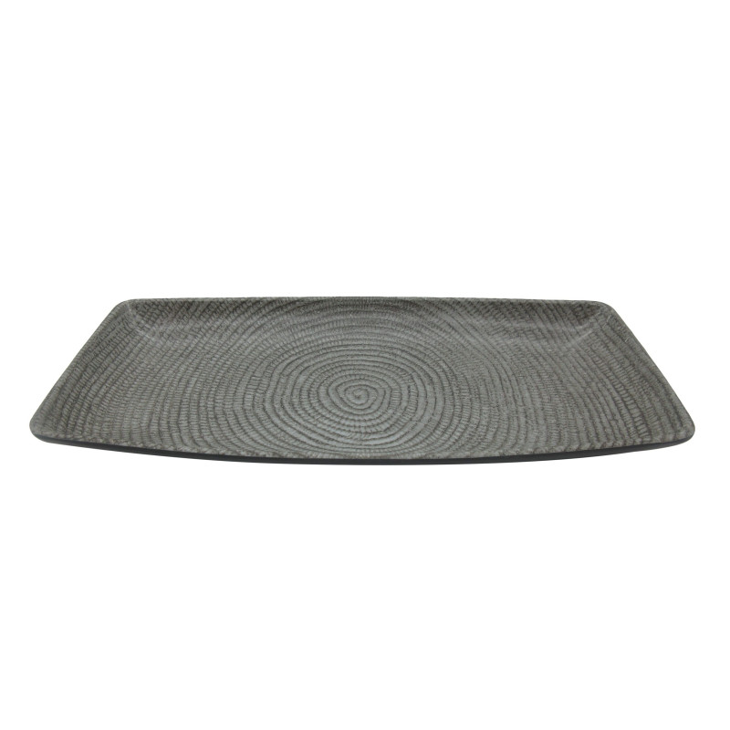 Plato de melamina reutilizable lines 24x11x2.6cm