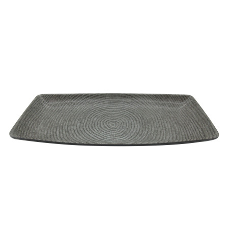 Prato de melamina reutilizável lines 24x11x2.6cm