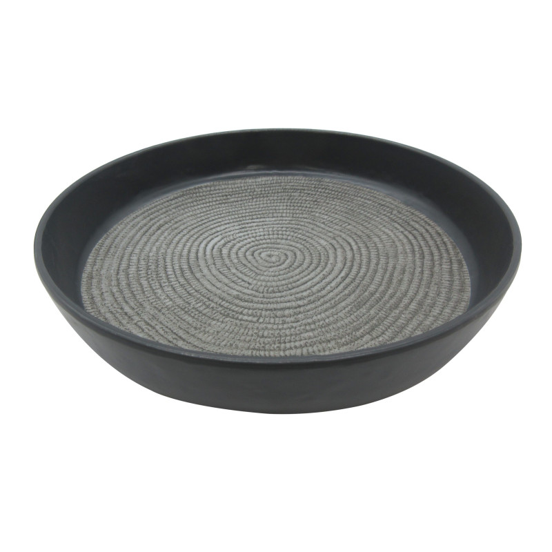 Plato de melamina reutilizable lines 20.4Øx4.3cm