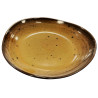 Tigela de melamina reutilizável terracota âmbar 20.3x20.1x3.7cm
