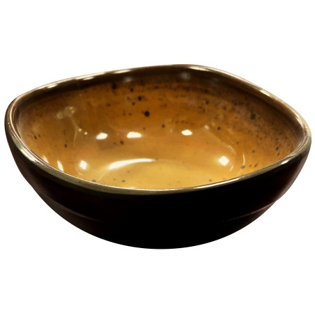 Tigela de melamina reutilizável terracota âmbar 11.4Øx4.8cm