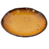 Tigela de melamina reutilizável terracota âmbar 21.6x21.5x4.3cm
