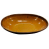 Tigela de melamina reutilizável terracota âmbar 21.6x14x4.8cm