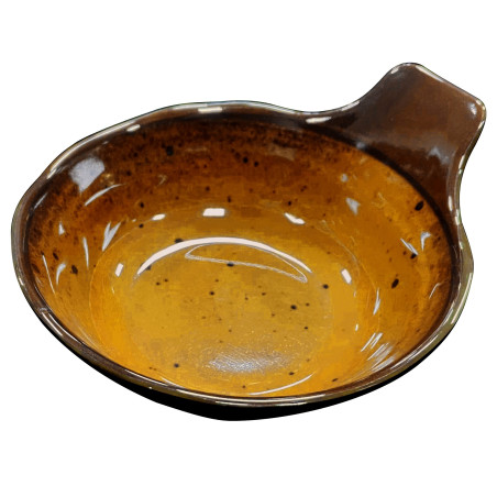 Bol de melamina reutilizable terracota ambar 13.4x11.8x5.8cm