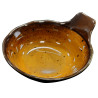 Tigela de melamina reutilizável terracota âmbar 13.4x11.8x5.8cm