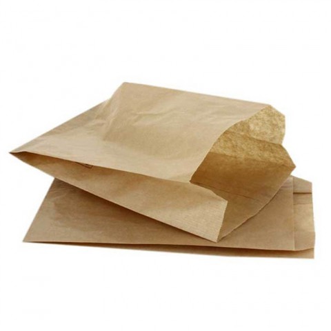 Bolsa de papel kraft para bollería (18+7x35cm)