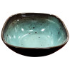 Bol de melamina reutilizable terracota azul 17.8x17.8x7.4cm
