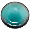 Prato de melamina reutilizável terracota azul 17.8Øx2.1cm